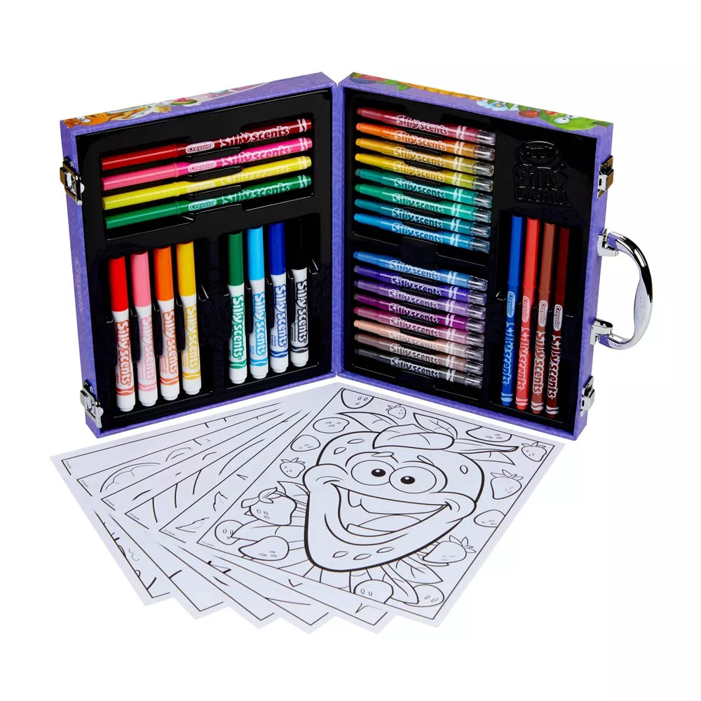 Crayolas crayones y marcadores lavables organizados 53 piezas